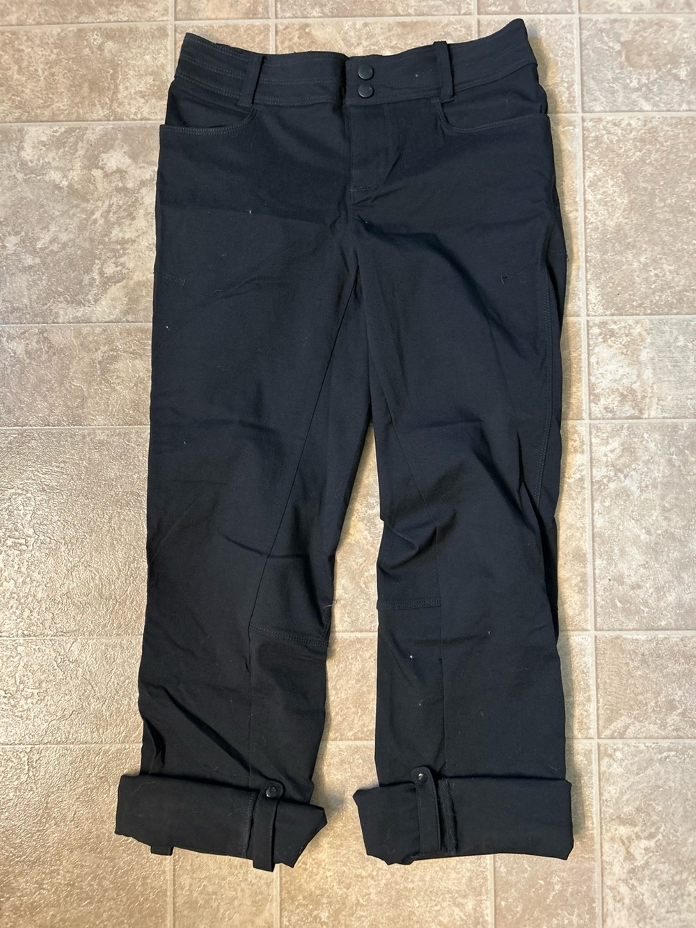 The North Face Black Stretch Roll-Cuff Chinos